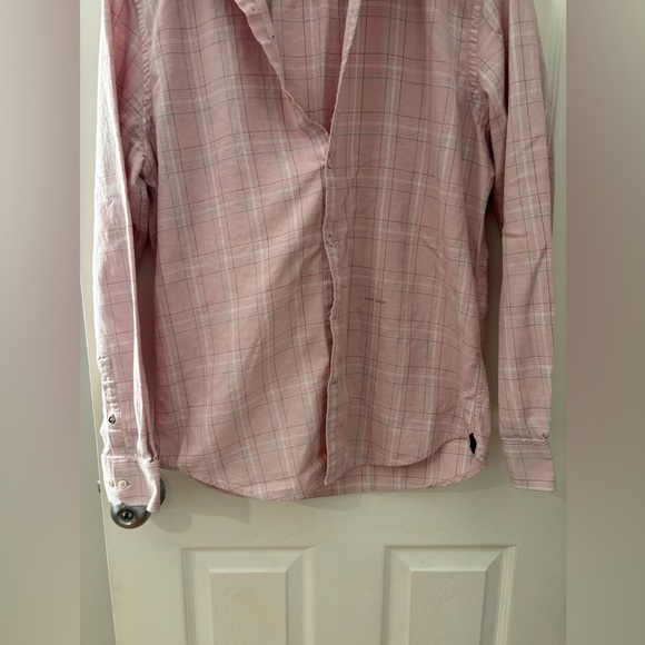 Rare Rabbit pastel men’s foley size m light pink cotton full sleeve shirt - Picture 3 of 16